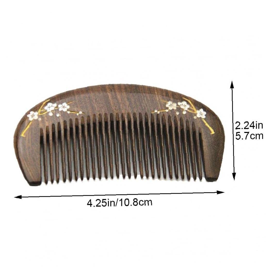 Amazon.co.jp: 天然 櫛 白檀 木の櫛 コーム 静電気防止 ヘアブラシ 桃